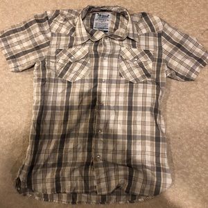 Levi’s Strauss button up Western style plaid shirt